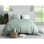 Voir la diapositive 1 : ATELIER DU COTON Parure de couette 100% coton 57fils adely