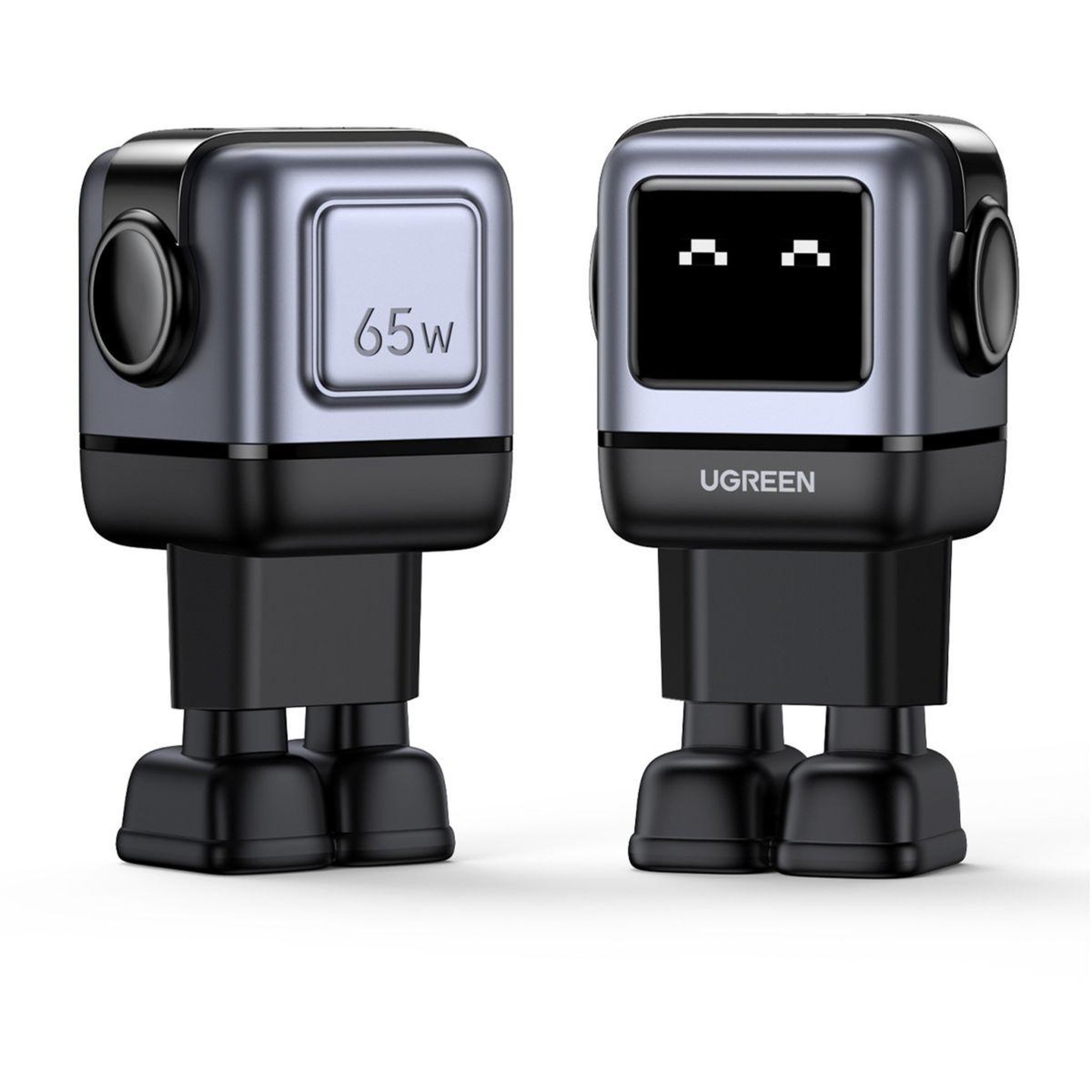 Voir la diapositive 3 : UGREEN Chargeur Robot 2ports USBC 1 port USBA Noir 65W