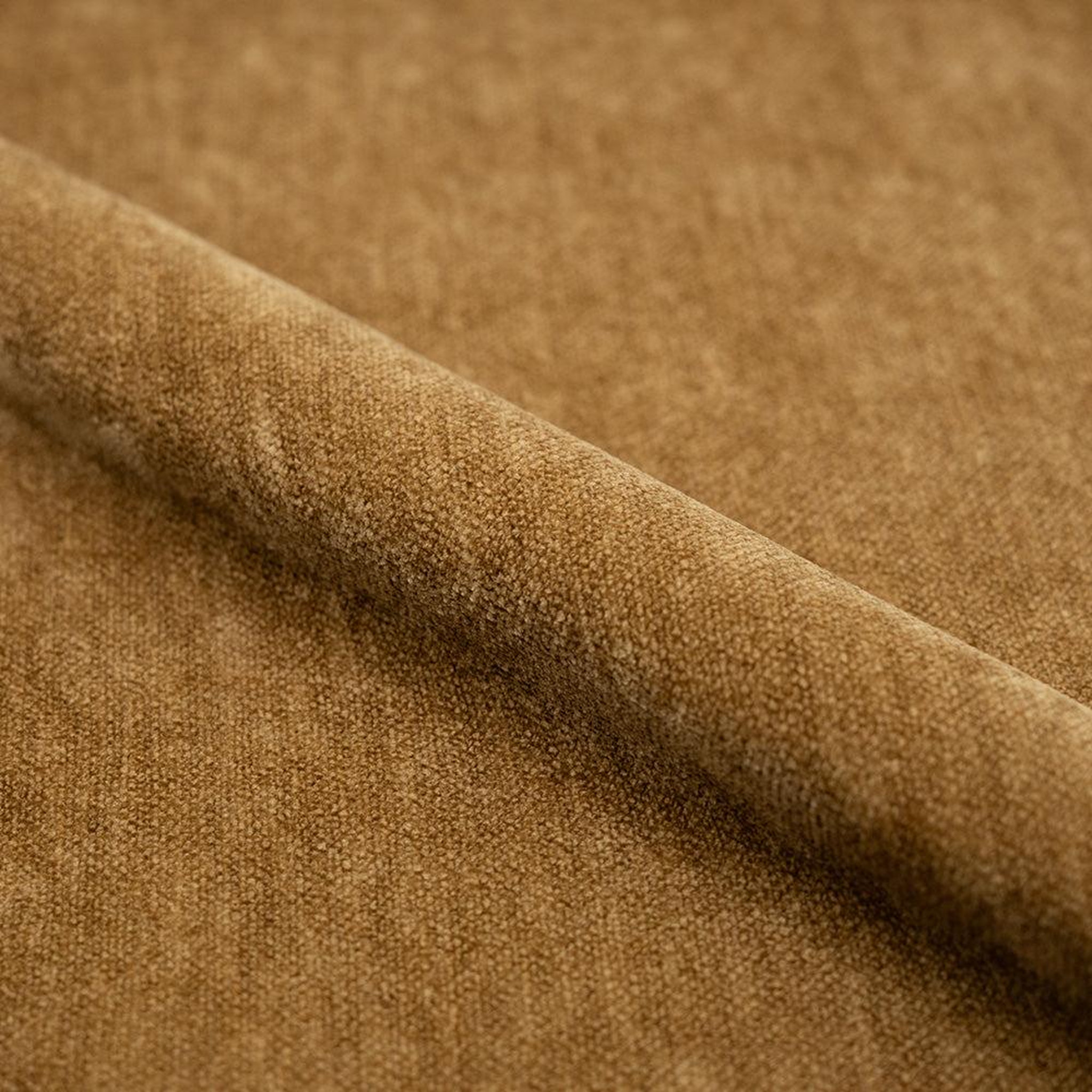 Voir la diapositive 3 : MAISON PAVANE Fauteuil pivotant en tissu effet velours jaune moutarde-ricci