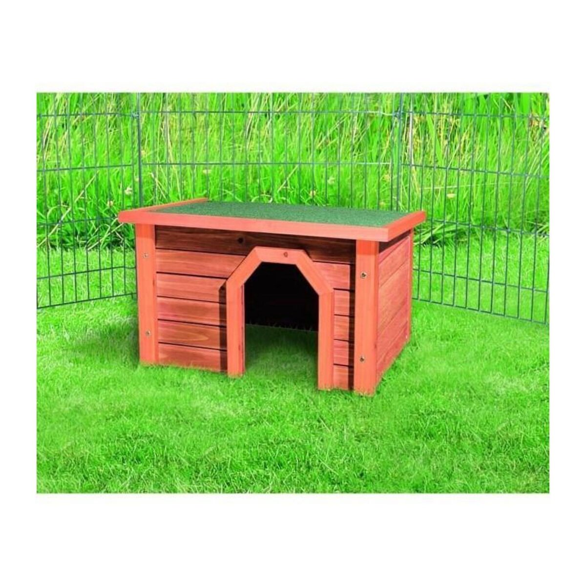 Trixie Habitat pour petits animaux - TRIXIE - Natura - Pin verni - Extérieur - Lapin - Adulte - Rongeur