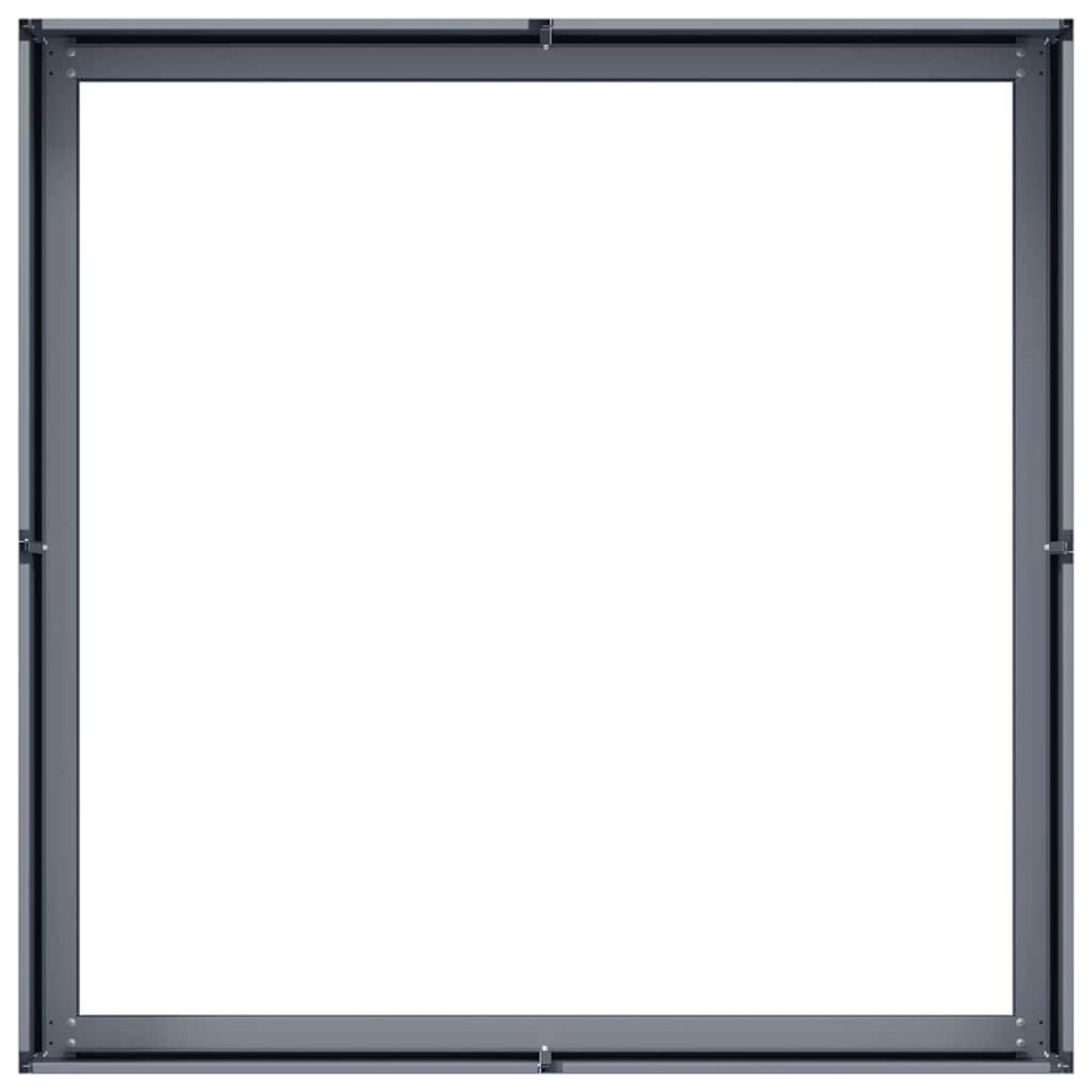 VIDAXL Jardiniere anthracite 100x100x30 cm acier