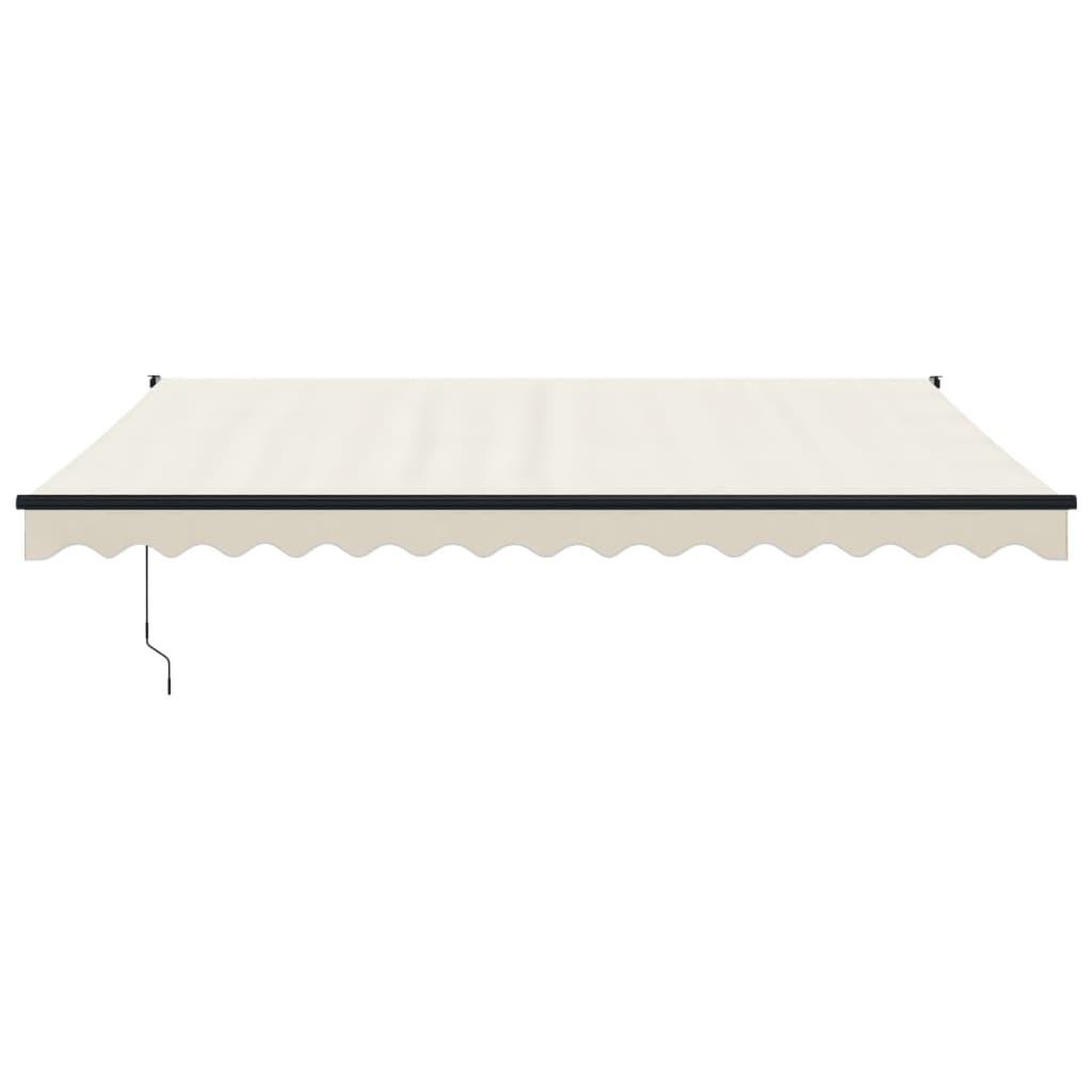 Voir la diapositive 3 : VIDAXL Auvent retractable creme 4x3 m tissu et aluminium