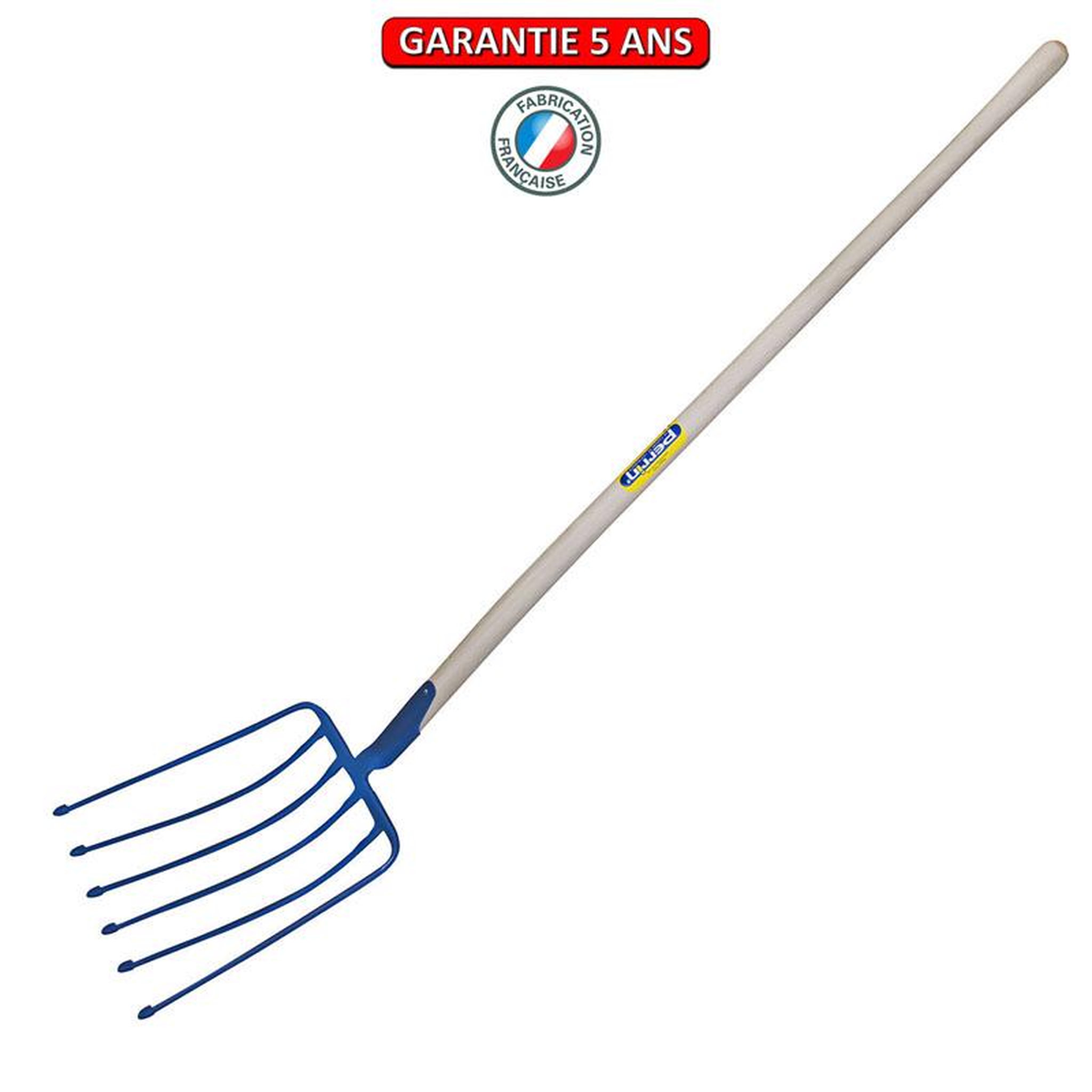 OUTILS PERRIN Fourche a douille a betteraves emmanché cintre 135 - 9 dents