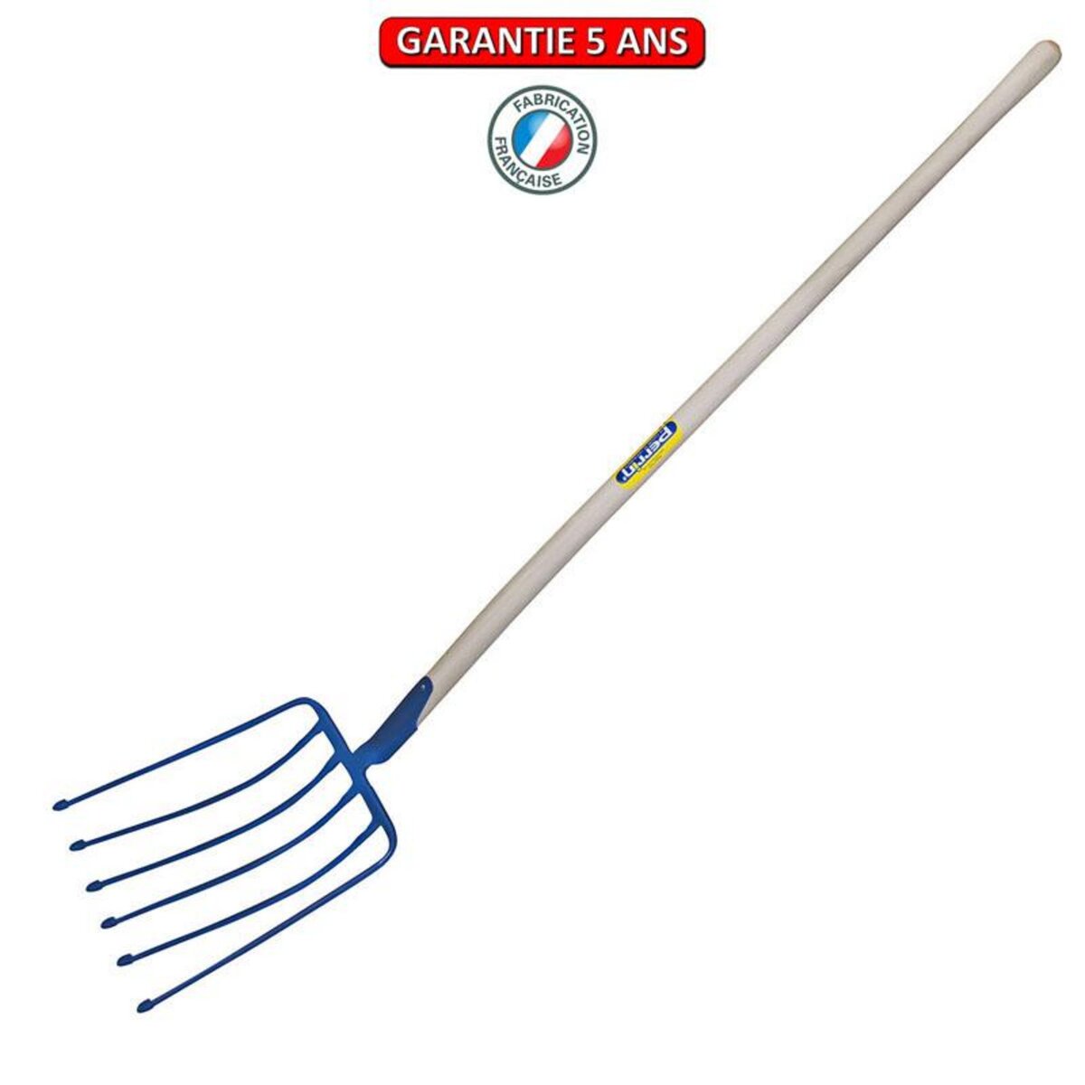 OUTILS PERRIN Fourche a douille a betteraves emmanché cintre 135 - 9 dents