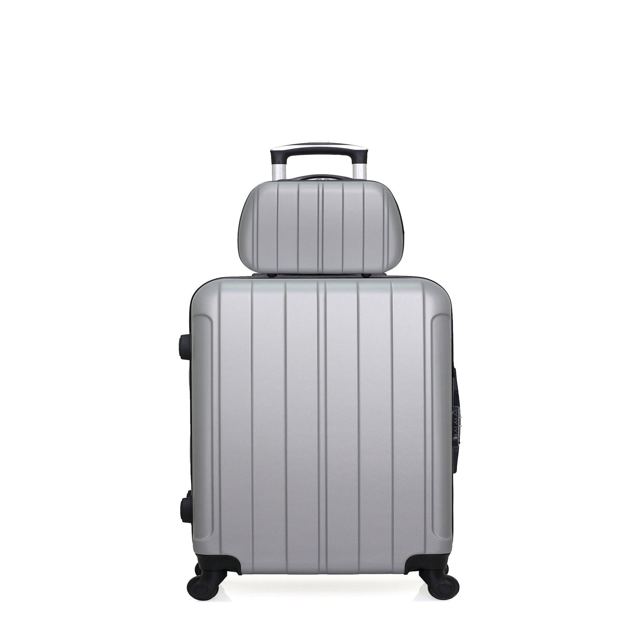 HERO HERO - Lot de 2 - Valise weekend et vanity FOGO. Coloris disponibles : Gris, Bleu