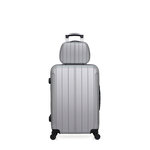 HERO HERO - Lot de 2 - Valise weekend et vanity FOGO. Coloris disponibles : Bleu, Gris