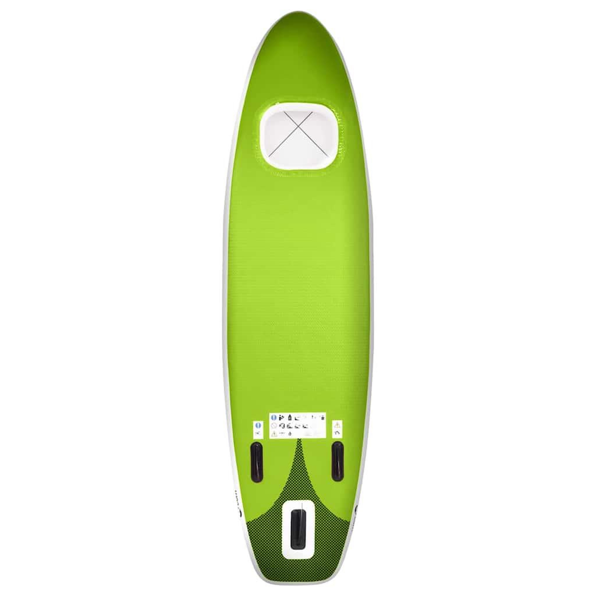Voir la diapositive 4 : VIDAXL Ensemble de planche SUP gonflable vert 300x76x10 cm