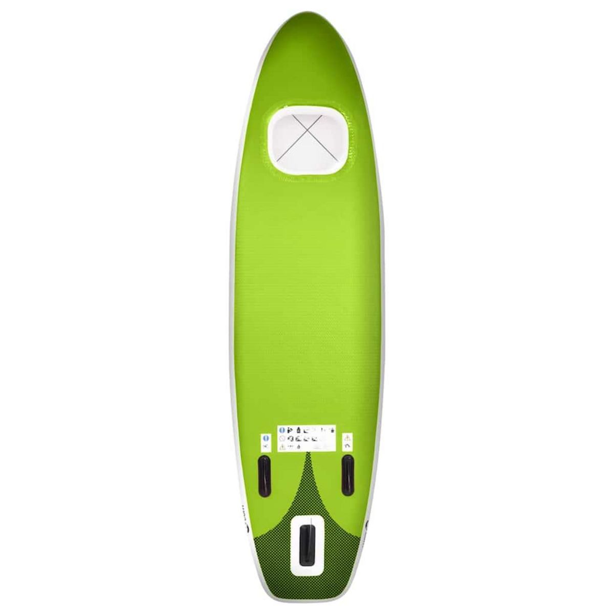 VIDAXL Ensemble de planche SUP gonflable vert 300x76x10 cm
