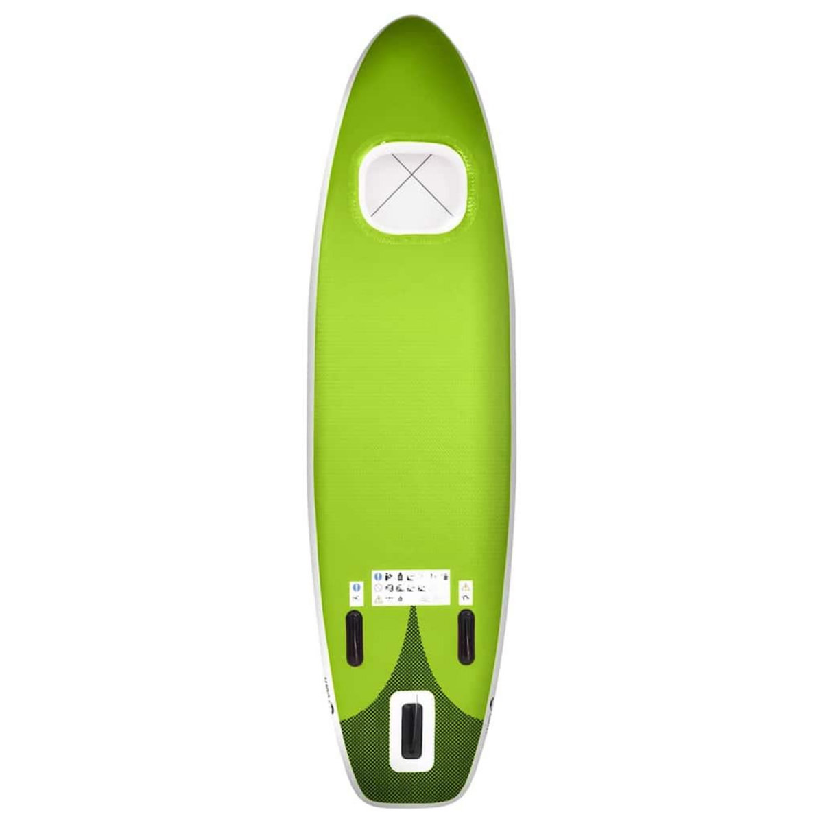 VIDAXL Ensemble de planche SUP gonflable vert 300x76x10 cm