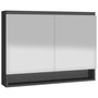 Voir la diapositive 4 : VIDAXL Armoire a miroir de salle de bain 80x15x60 cm MDF anthracite