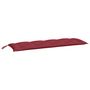 Voir la diapositive 3 : VIDAXL Coussins de banc de jardin lot de 2 rouge bordeaux tissu Oxford