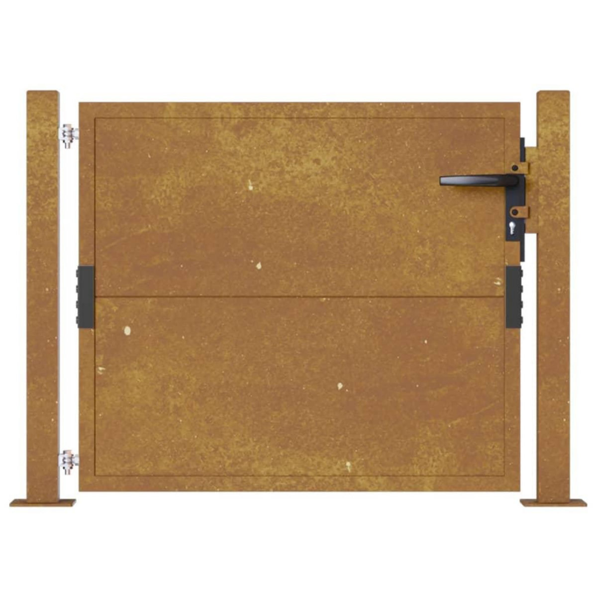 VIDAXL Portail de jardin 105x80 cm acier corten