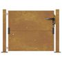 Voir la diapositive 4 : VIDAXL Portail de jardin 105x80 cm acier corten