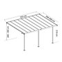 Voir la diapositive 2 : Palram Pergola 16.7m² gris anthracite - 705601