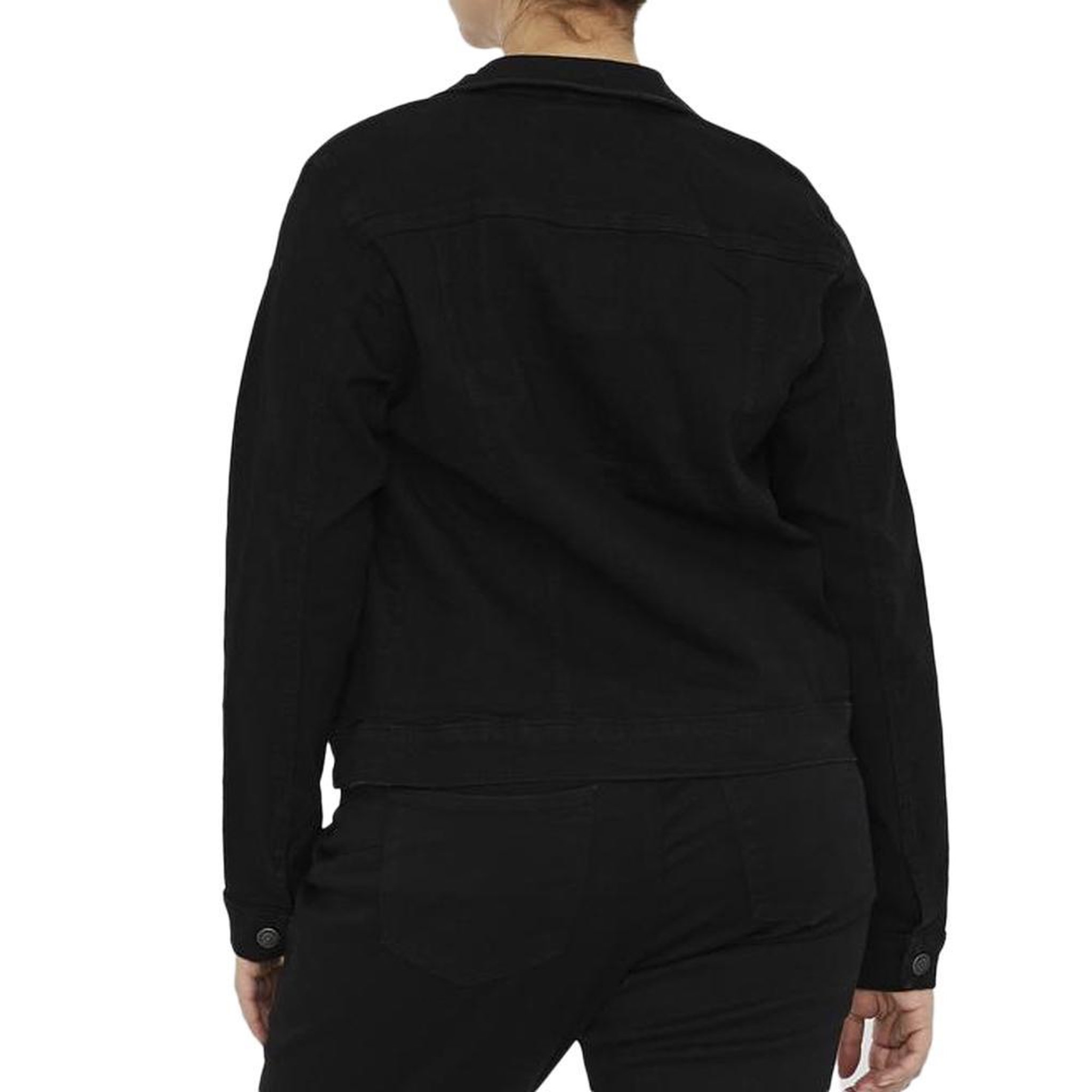 Voir la diapositive 2 : Vero Moda Veste en Jean Noir Femme Vero Moda Runa