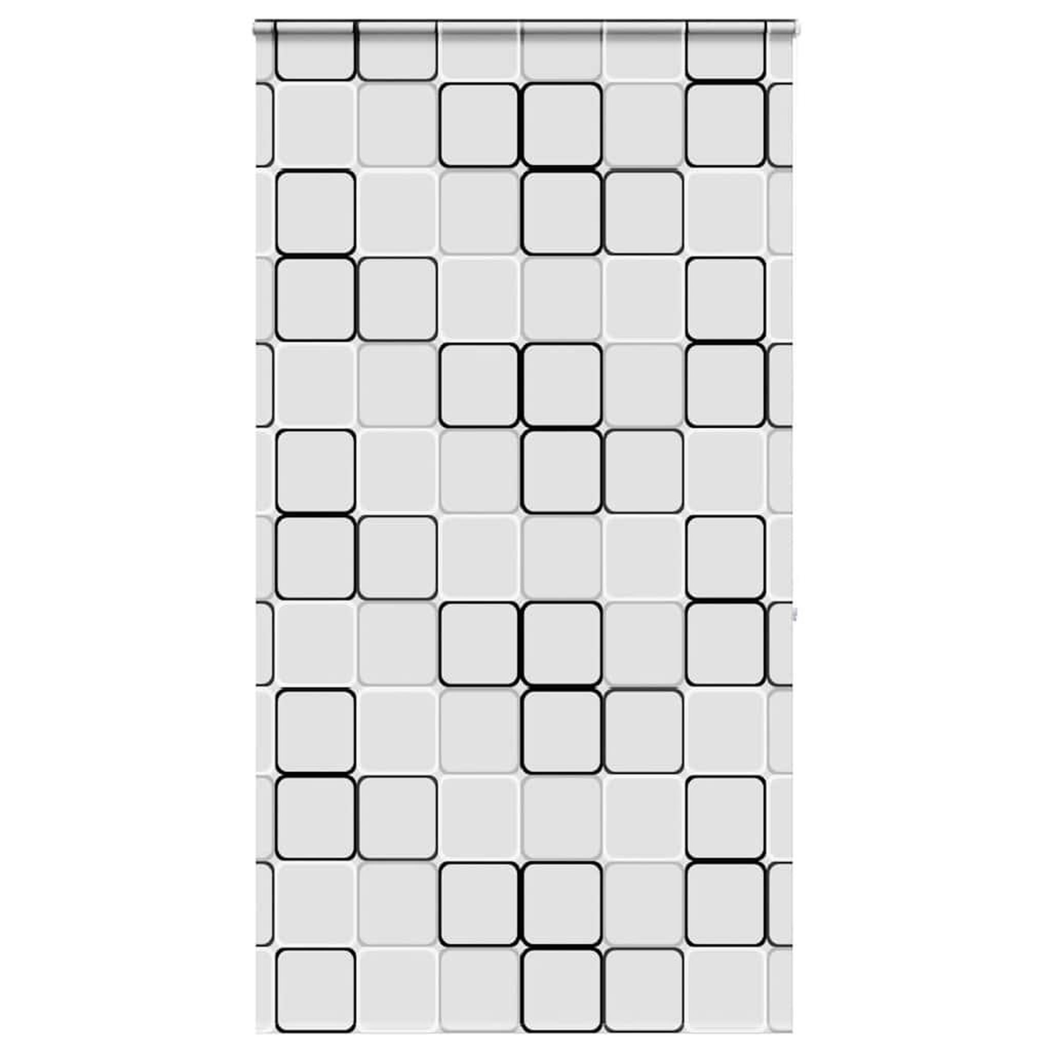 VIDAXL Store enrouleur de douche avec cassette largeur du tissu 126 cm