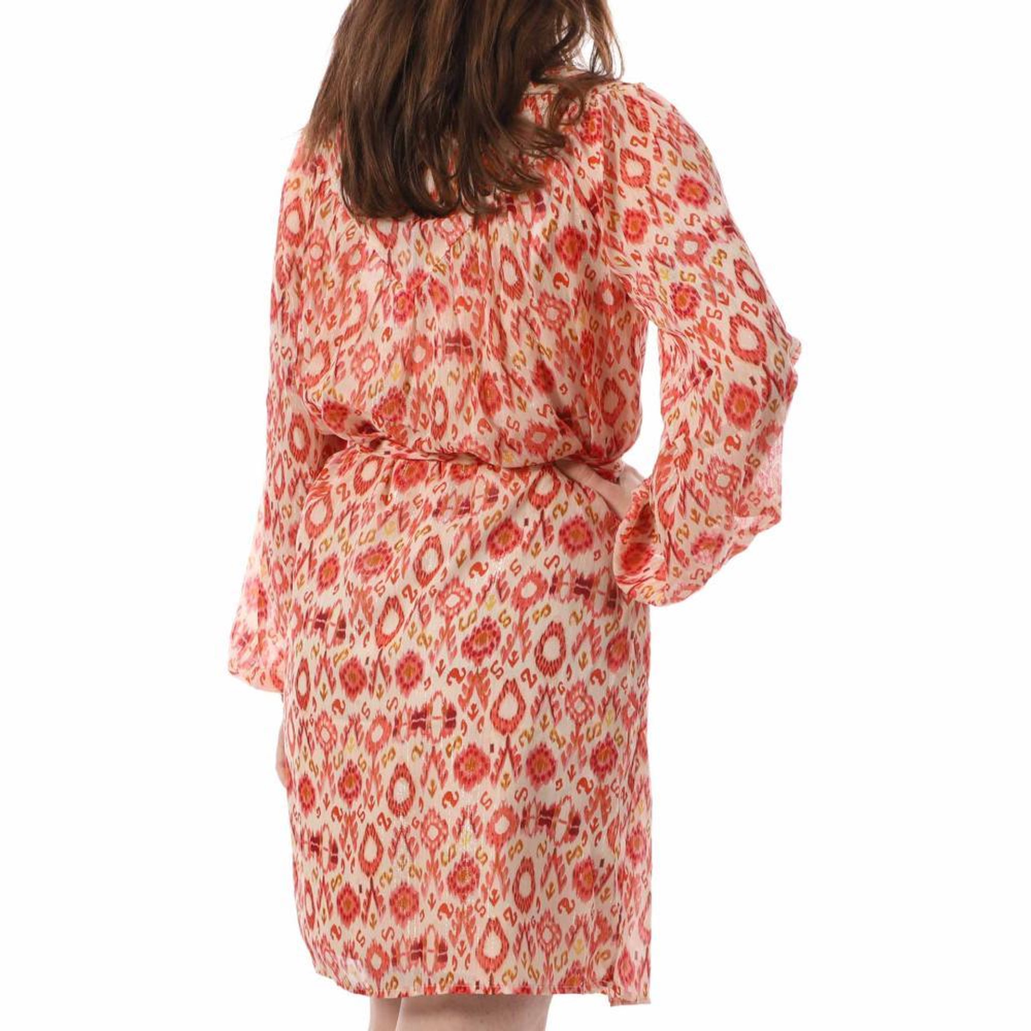 Voir la diapositive 2 : Vila Robe Beige/Orange Femme Vila Vilola