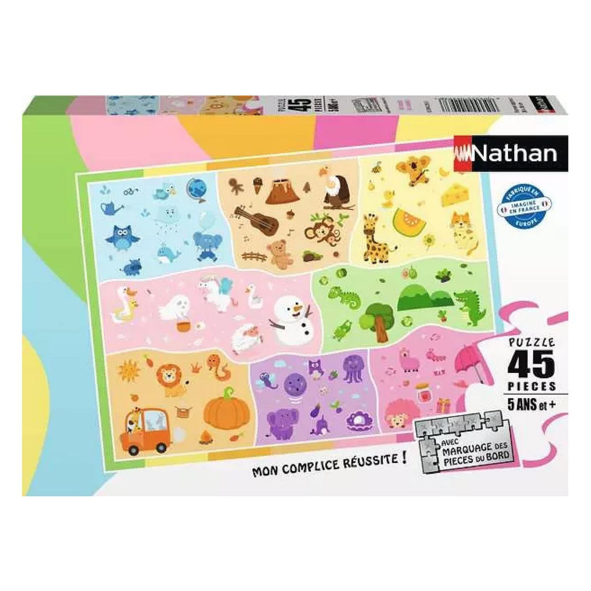 Nathan Puzzle 45 pieces un monde de couleurs