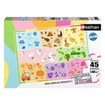 Nathan Puzzle 45 pieces un monde de couleurs