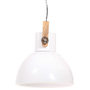Voir la diapositive 4 : VIDAXL Lampe suspendue industrielle 25 W Blanc Rond 40 cm E27