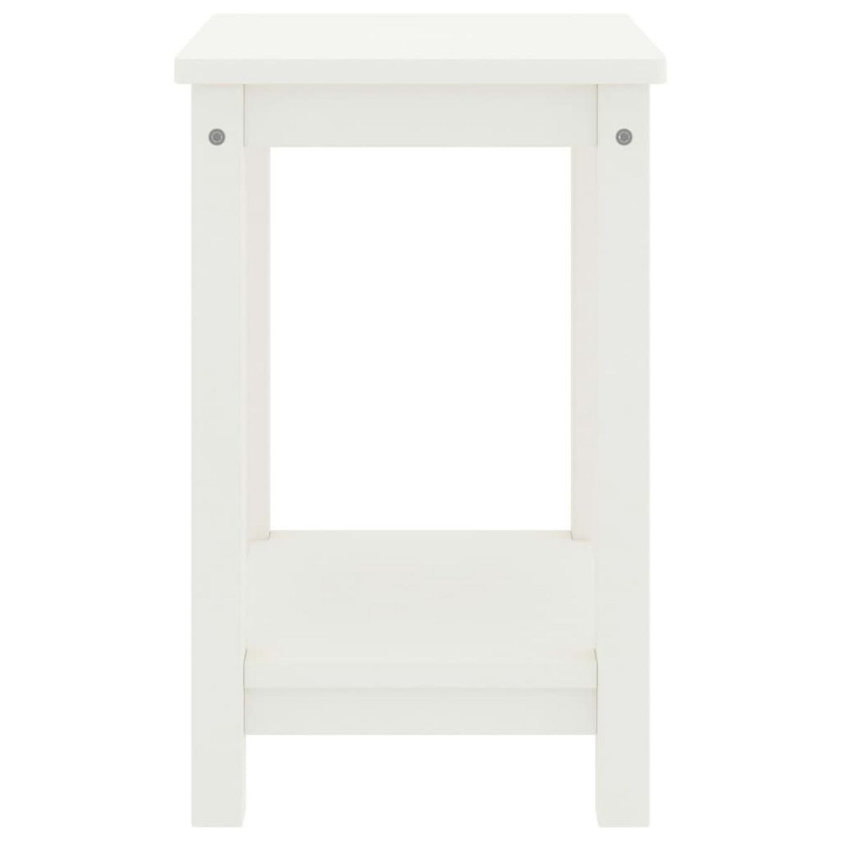 VIDAXL Table de chevet blanc 35x30x47 cm bois de pin massif