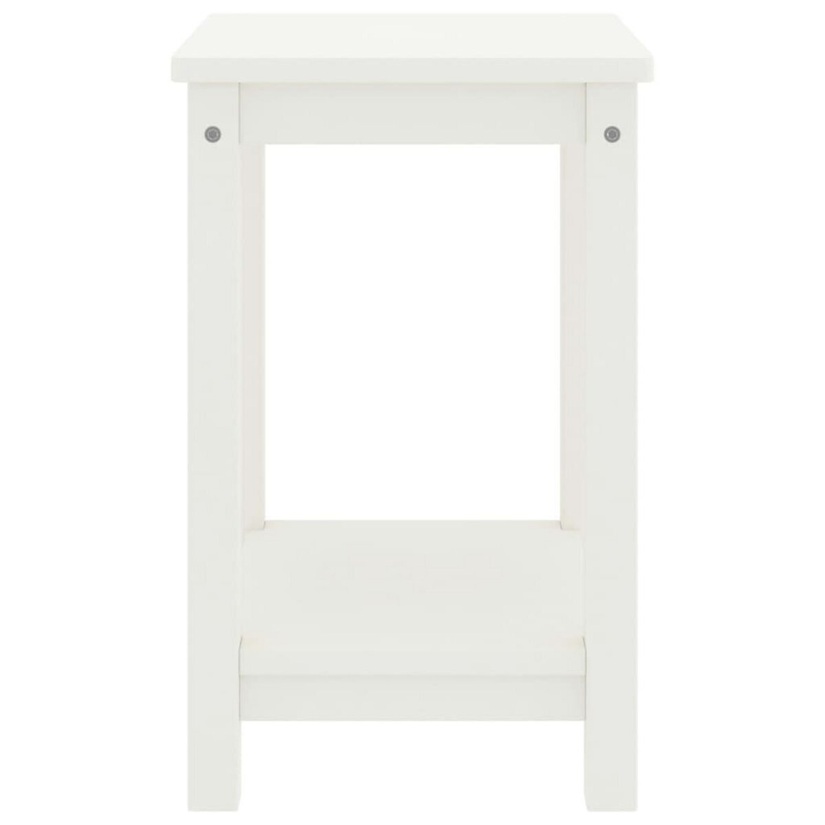 VIDAXL Table de chevet blanc 35x30x47 cm bois de pin massif