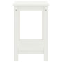 Voir la diapositive 3 : VIDAXL Table de chevet blanc 35x30x47 cm bois de pin massif