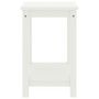 Voir la diapositive 3 : VIDAXL Table de chevet blanc 35x30x47 cm bois de pin massif