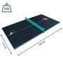 Voir la diapositive 4 : SOKKER Plateau de table de ping-pong avec accessoires - pliable ( 3 panneaux)