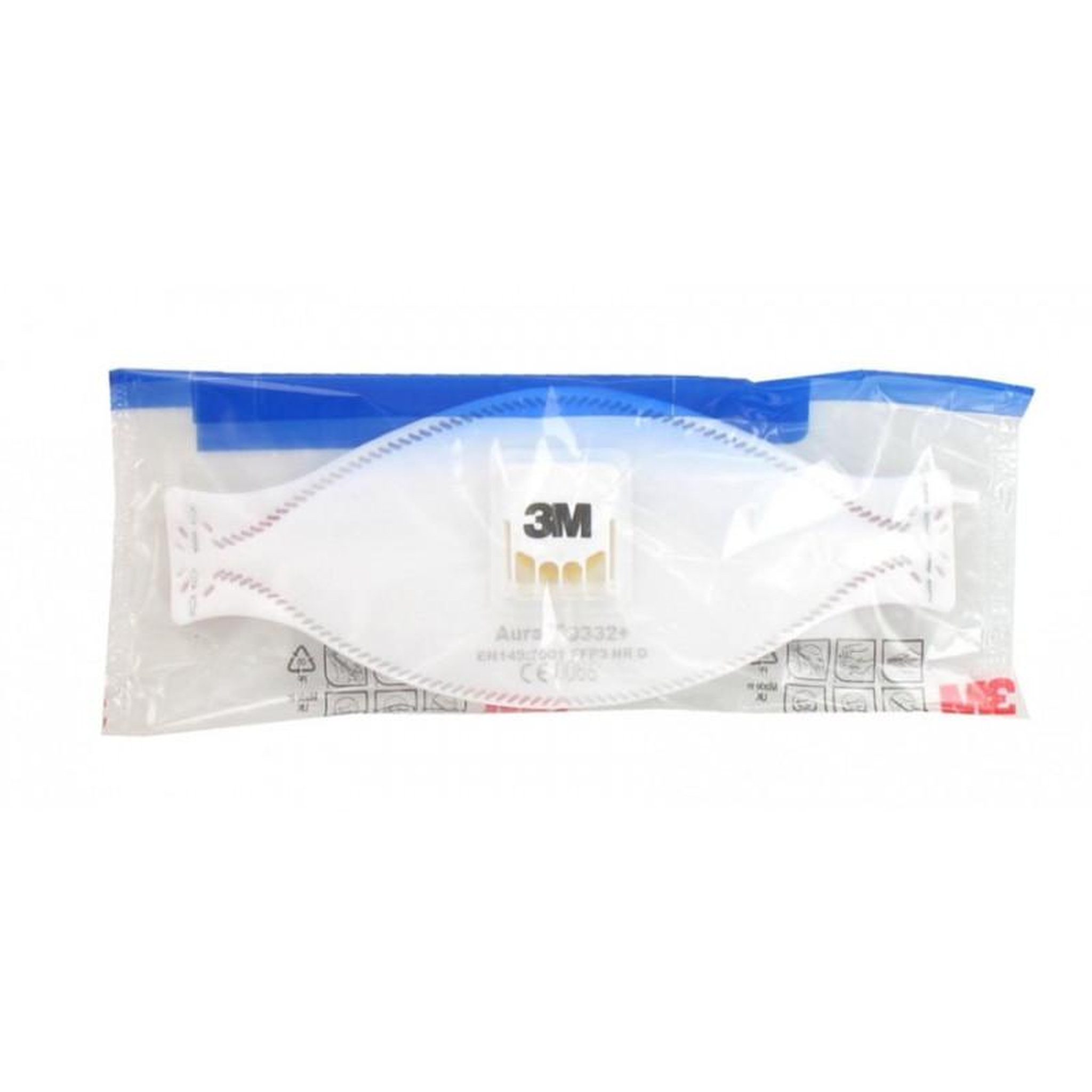 Voir la diapositive 5 : 3M Masque 3m aura 9332 anti-poussières pliable ffp3 avec soupape x 10