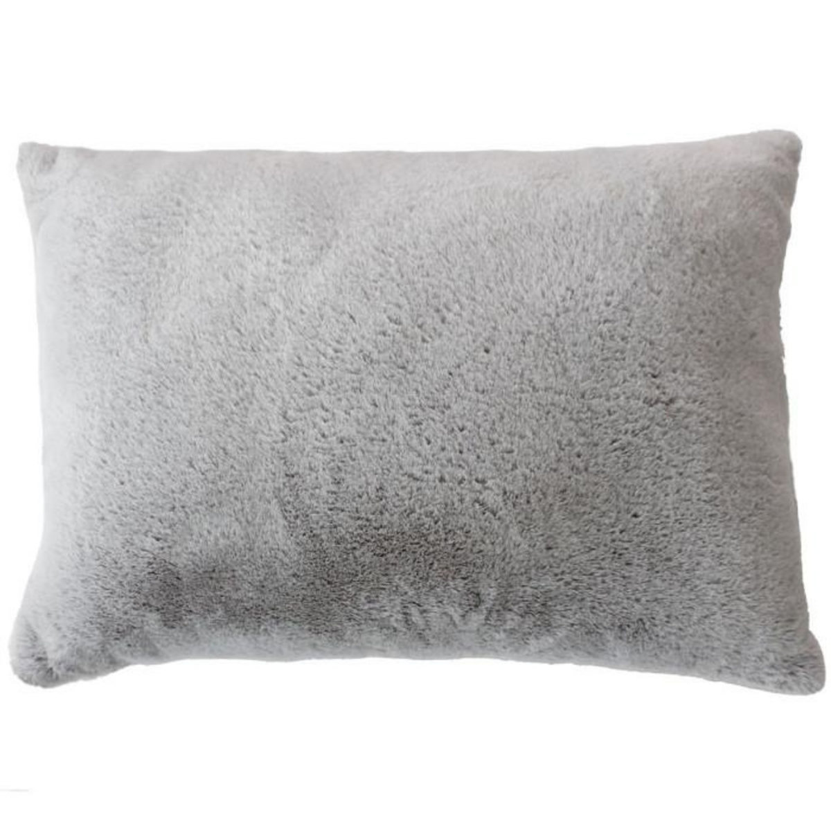 Paris Prix Coussin Déco Imitation Fourrure  Rabbit  50x65cm Gris