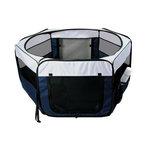 Trixie TRIXIE Enclos pour lapins/chiots ø 130 × 55 cm bleu/gris