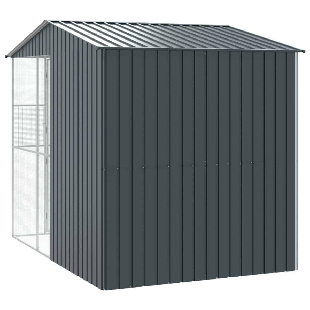 VIDAXL Aviary pour Oiseaux Anthracite 215x310x247 cm Acier