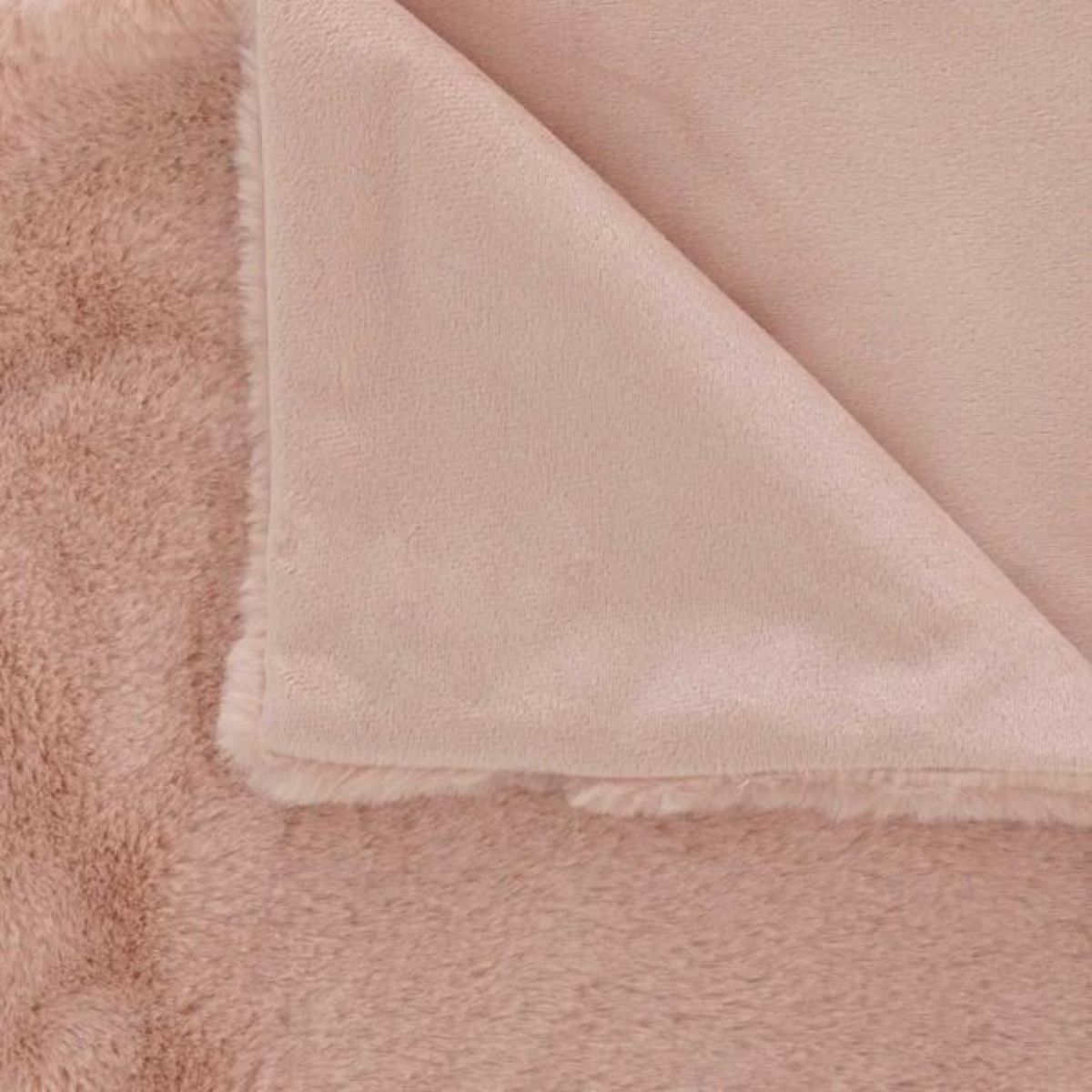 ATMOSPHERA Plaid Imitation Fourrure  Charline  125x150cm Rose
