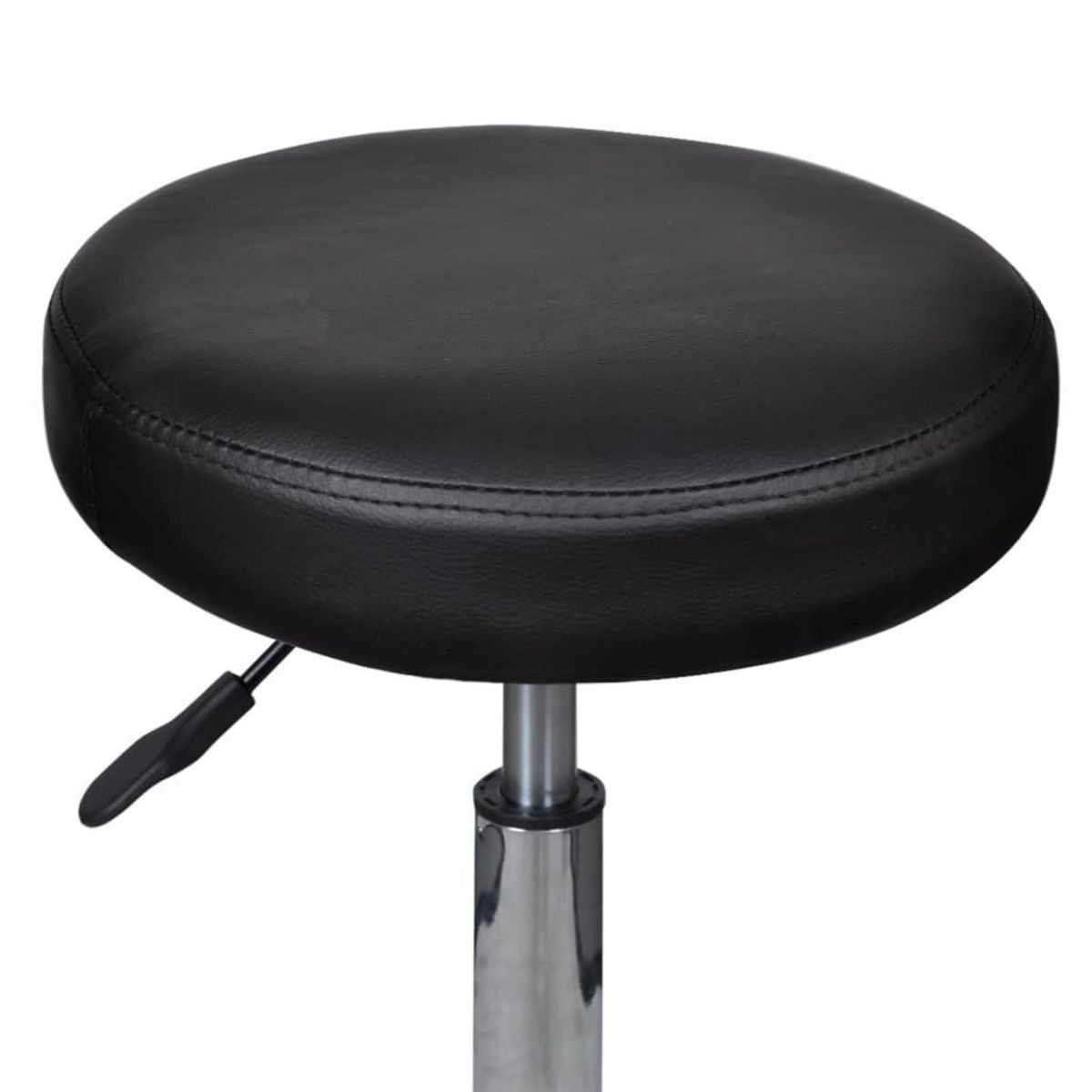 VIDAXL Tabouret de bureau Noir