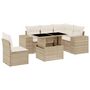 Voir la diapositive 2 : VIDAXL Salon de jardin avec coussins 6 pcs beige resine tressee