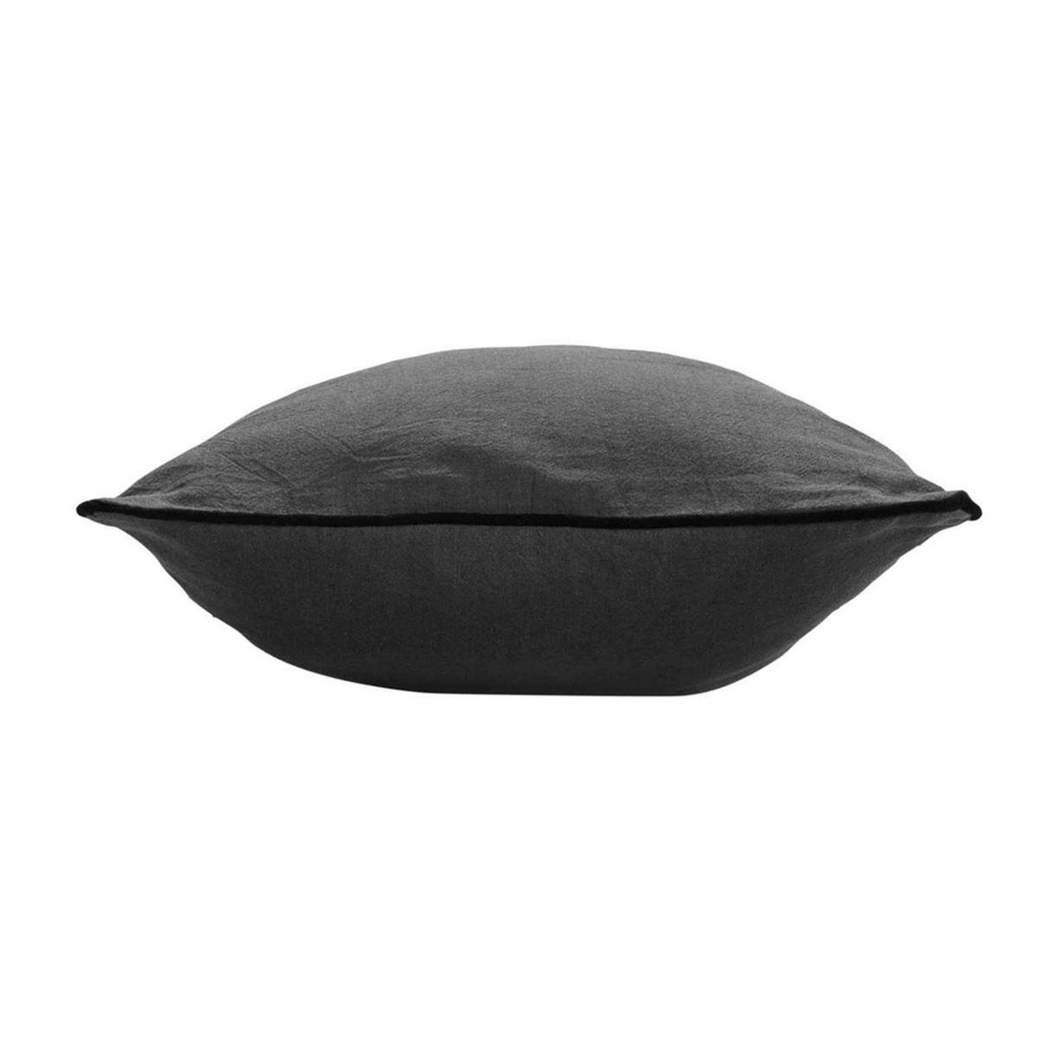 Voir la diapositive 2 : Douceur d'Intérieur Coussin déco uni  linette  30x50cm anthracite
