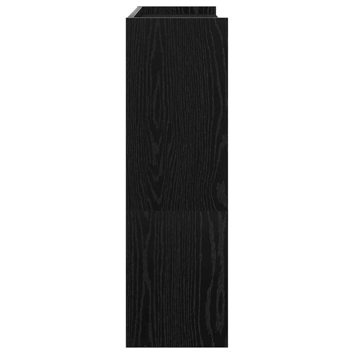 VIDAXL Etagere a chaussures noir 80x25x81 cm bois d'ingenierie