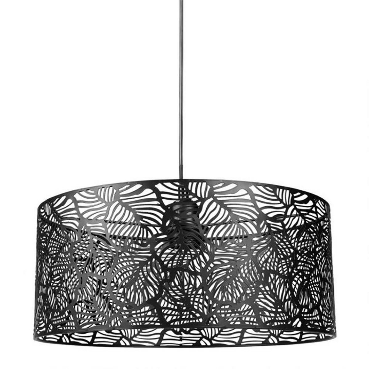 OSTARIA Suspension métal ajouré Calathéa noir