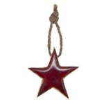 FEERIC LIGHT & CHRISTMAS Sujet de Noël Étoile  Glacé  6cm Rouge