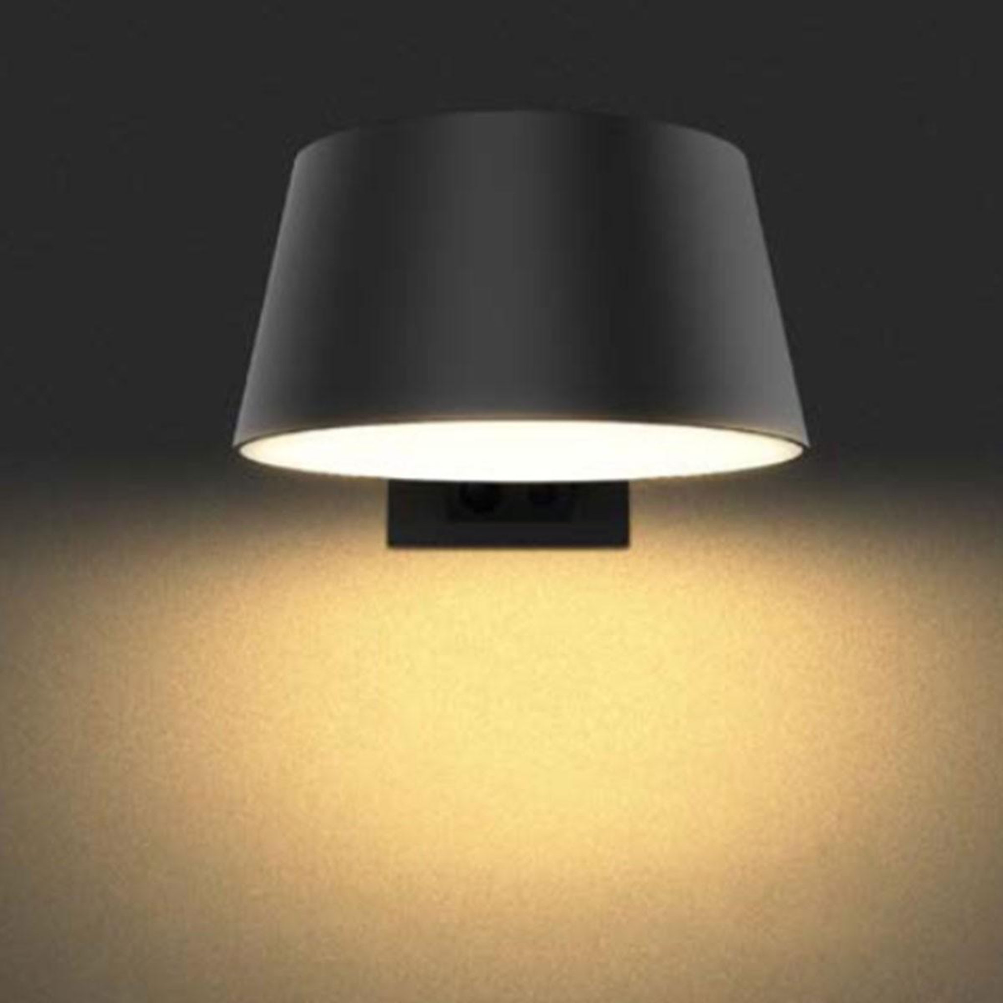 Voir la diapositive 4 : ASLO Applique murale LED solaire Noire 5.26W 1000 Lumen Eclairage LED Détecteur infrarouge Angle 120° IP54 ASLO