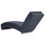 Voir la diapositive 4 : VIDAXL Chaise longue Gris Similicuir daim