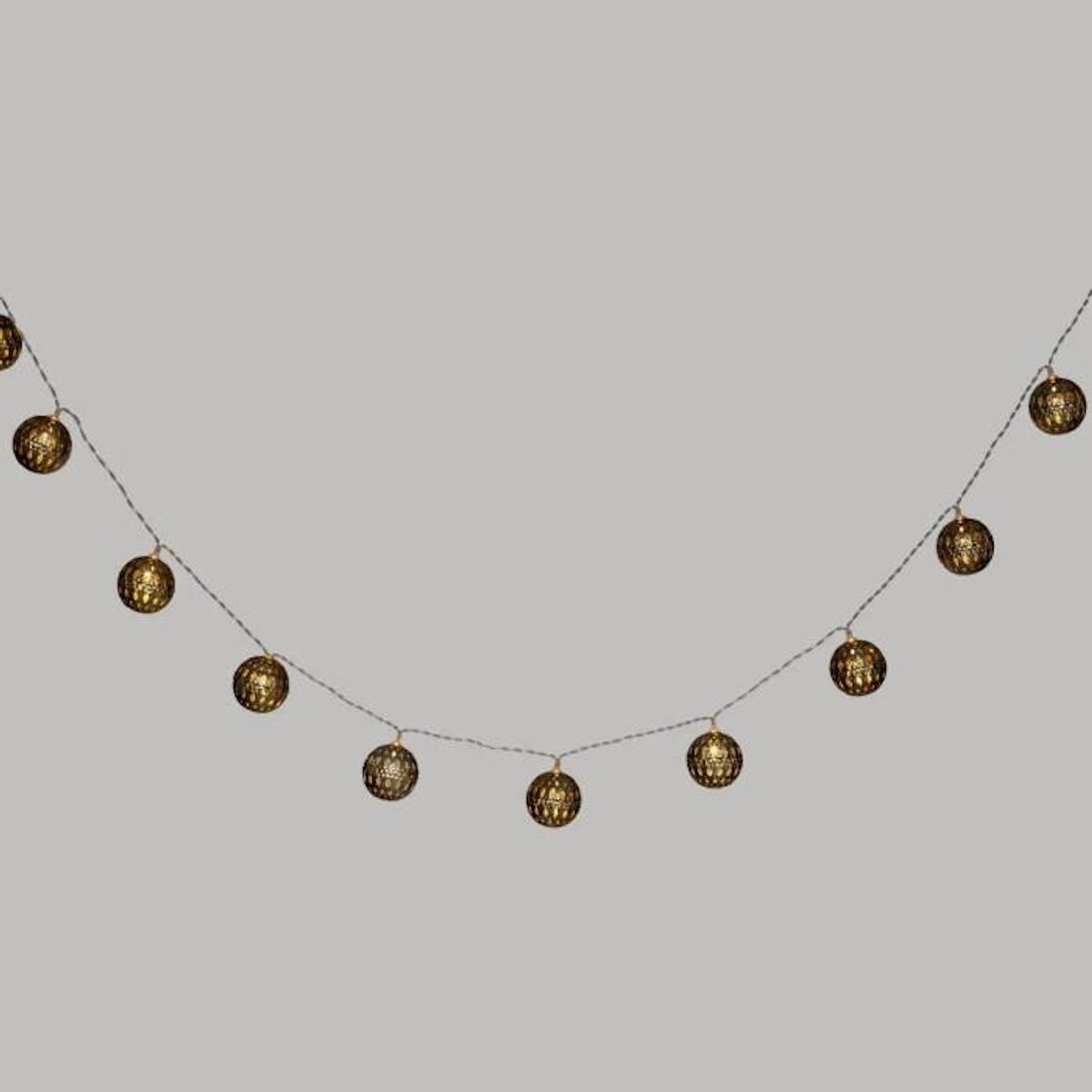 ATMOSPHERA Guirlande Lumineuse Led  10 Boules  165cm Or