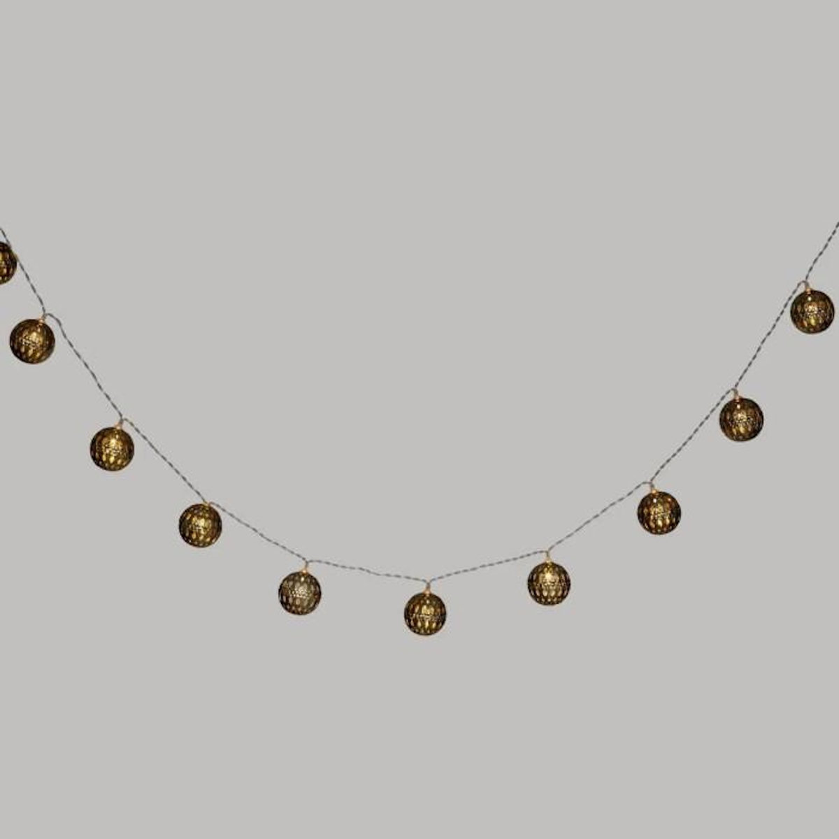 ATMOSPHERA Guirlande Lumineuse Led  10 Boules  165cm Or