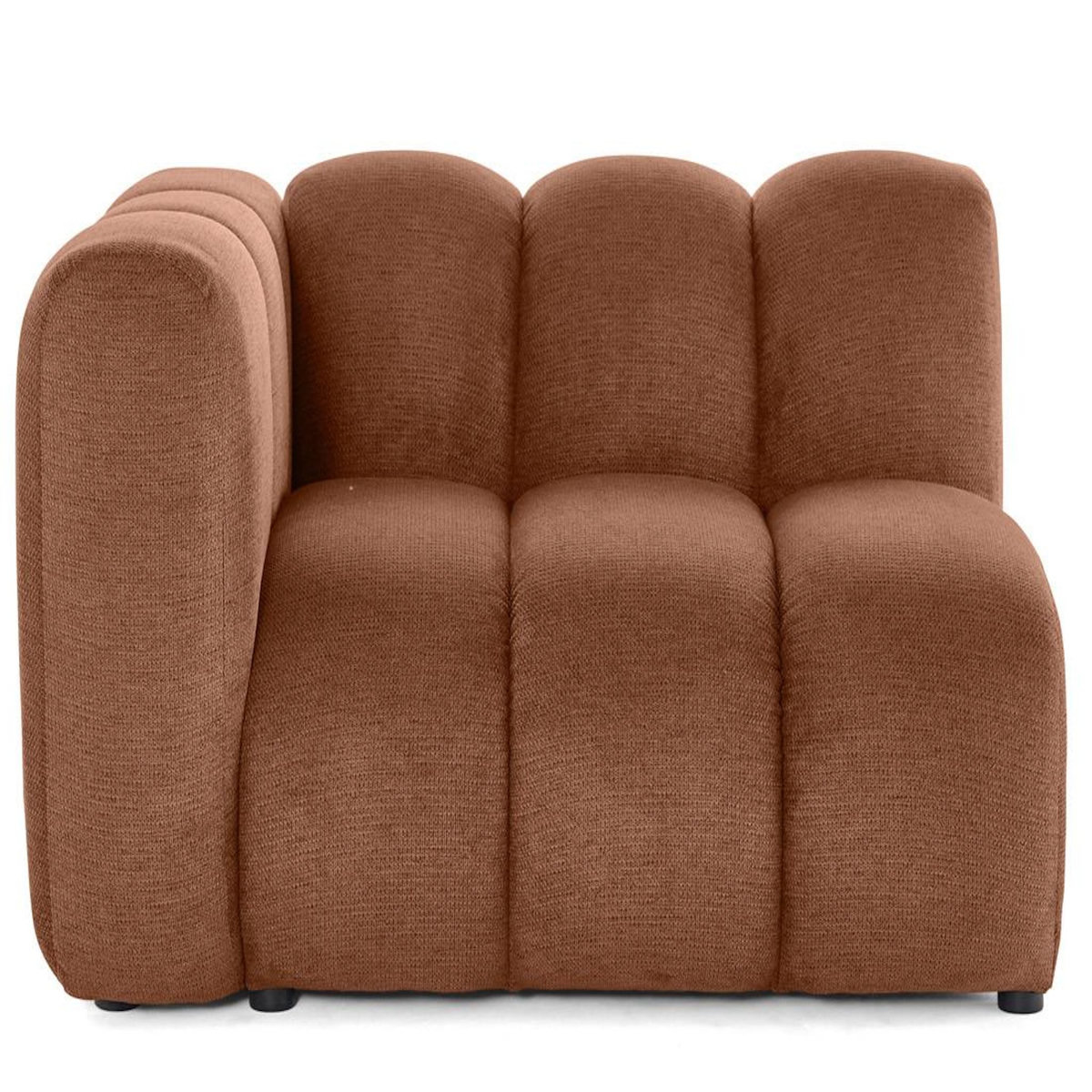 LISA DESIGN Debbie - module d'assise gauche en tissu texturé