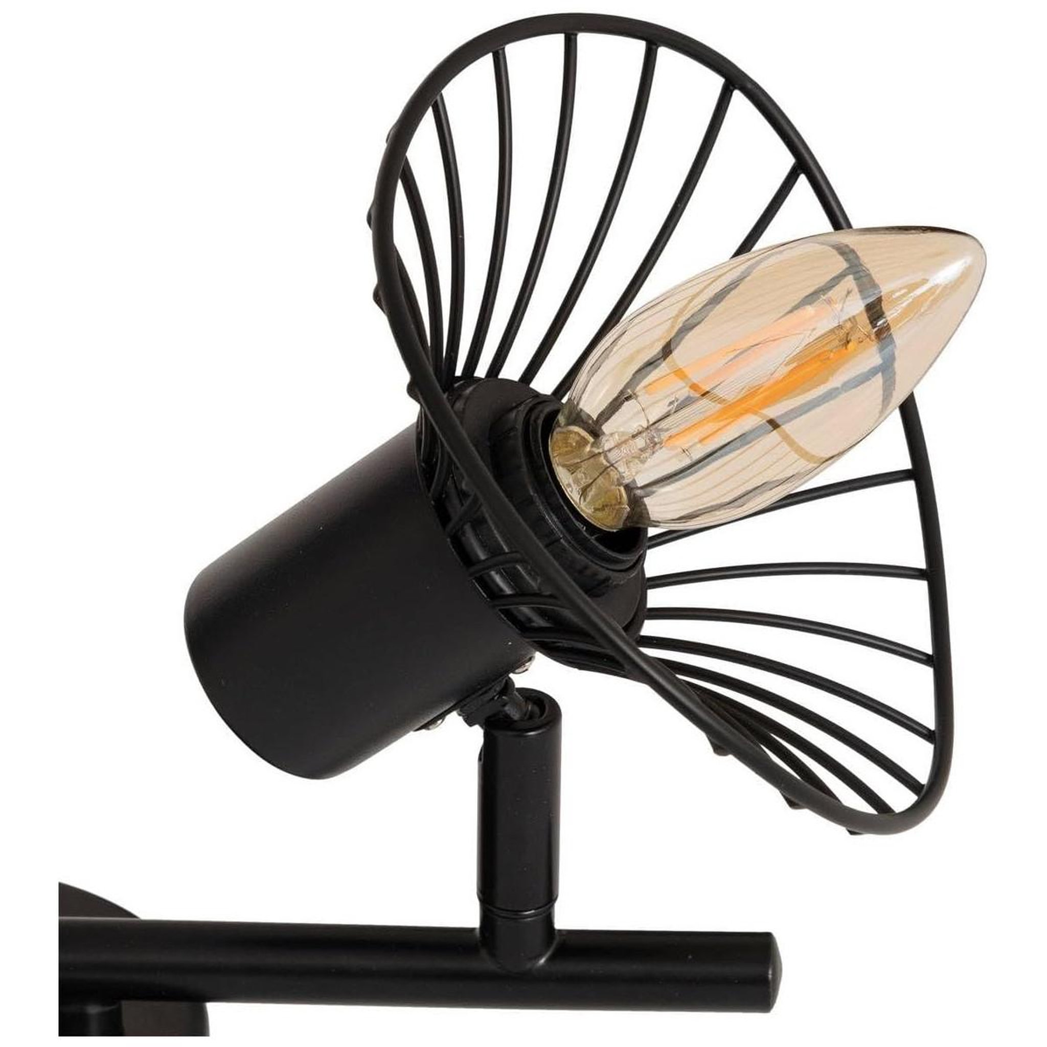 Voir la diapositive 3 : ATMOSPHERA Plafonnier 2 lampes orientables en métal  adelia  28cm noir