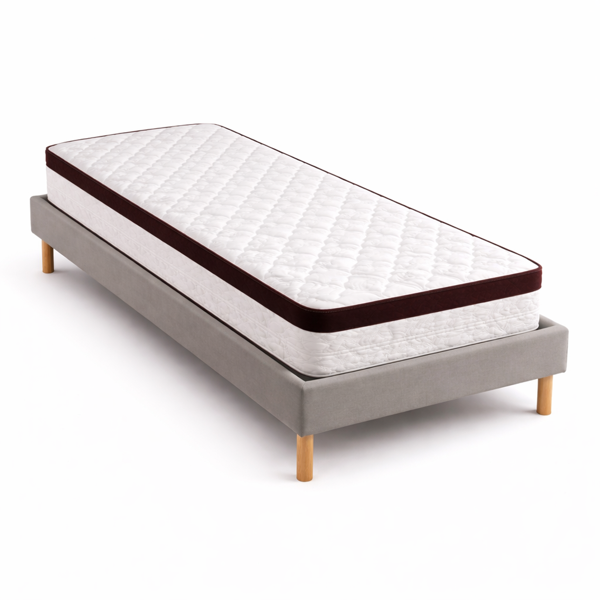 Voir la diapositive 2 : NUITS D'OR Ensemble Sommier Tapissier et Matelas Soutien Très Ferme