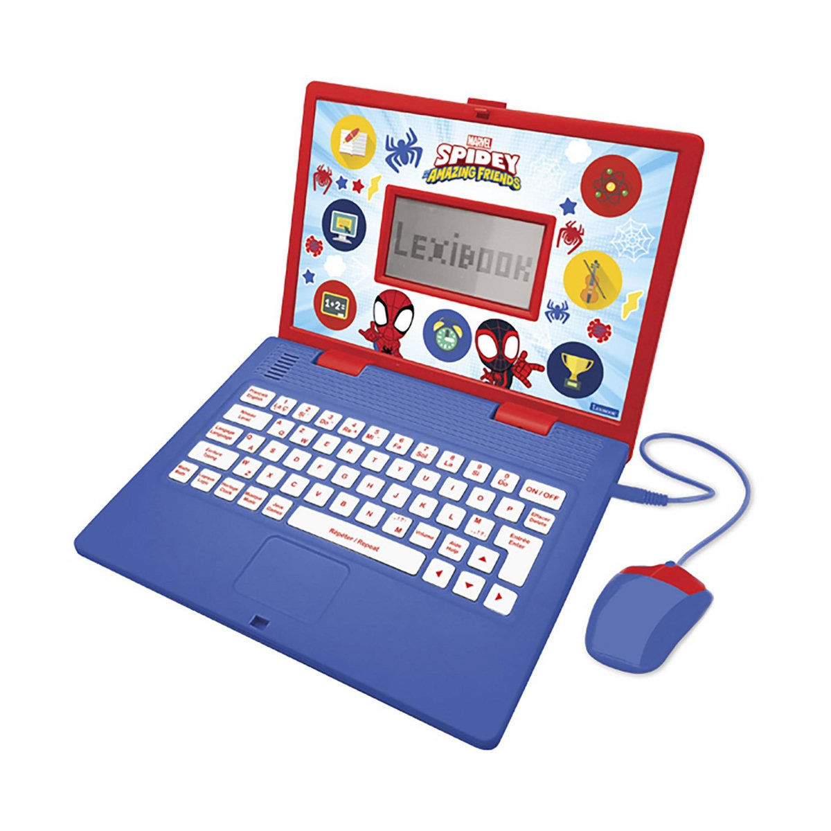 Lexibook Ordinateur portable éducatif bilingue Spidey and His Amanzing Friends (FR/EN)