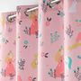 Voir la diapositive 2 : Paris Prix Rideau Enfant  Princesse Licorne  140x260cm Rose