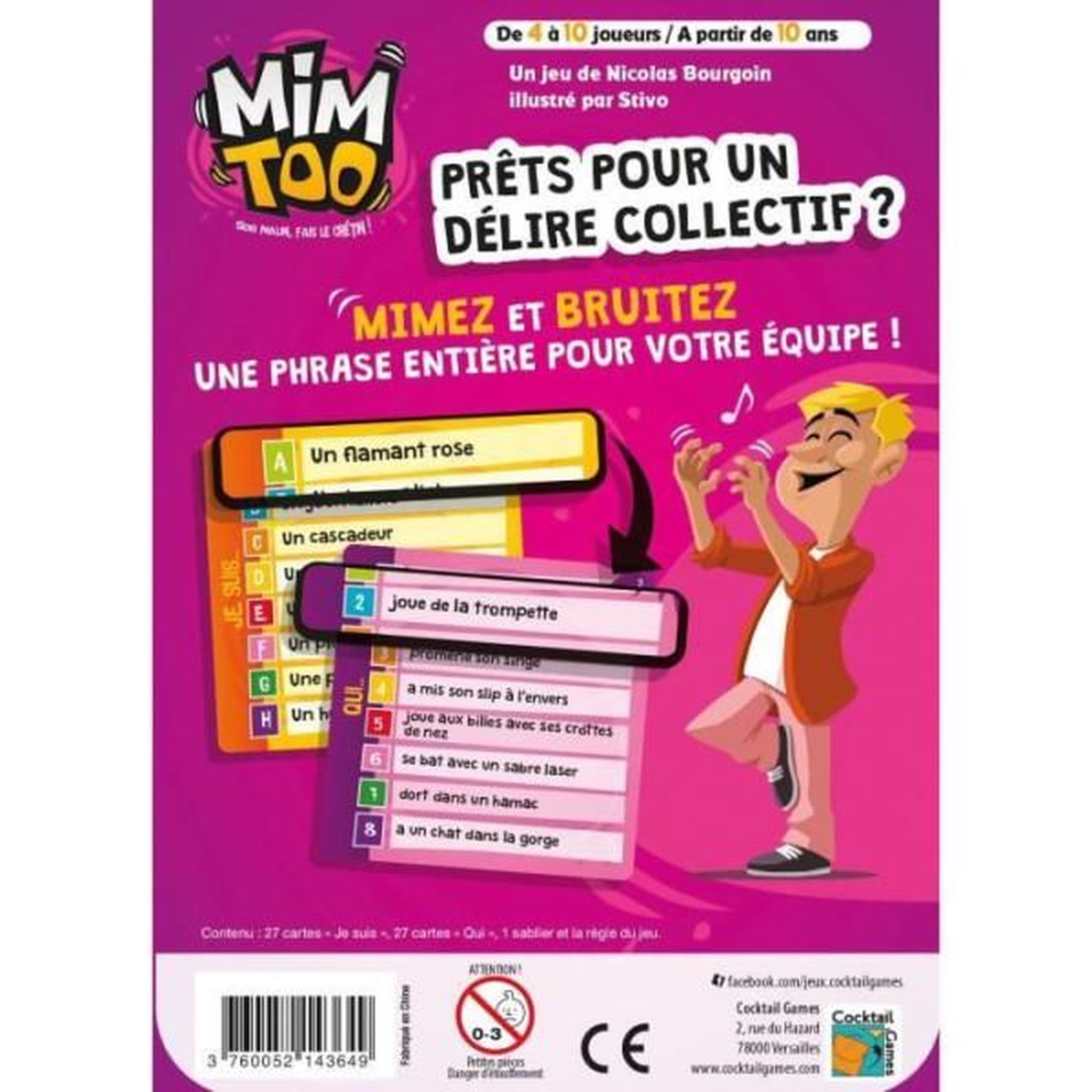 Voir la diapositive 3 : Asmodee Jeu d'ambiance Asmodee Mimtoo Nouvelle Edition